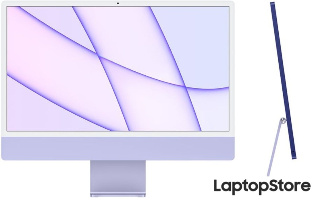 Моноблок Apple iMac M1 2021 24" (4 порта, 8/512, фиолетовый)
