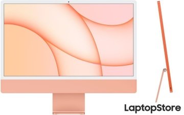 Моноблок Apple iMac M1 2021 24" (4 порта, 8/256, оранжевый)